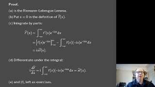 Integral Transforms Lecture 7: The Fourier Transform. Oxford Mathematics 2nd Year Student Lecture