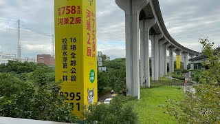 桃園機場捷運 A4新莊副都心站 高架線路下方 橋柱廣告 Metro Taoyuan