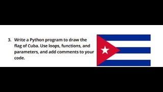 Making Cuba Flag With The help of Python (Turtle Graphics)