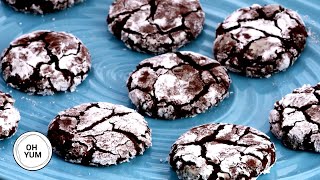 Professional Baker Teaches You How To Make CRINKLE COOKIES!