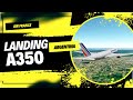 GEOFS - FREE ONLINE FLIGHT SIMULATOR | LANDING A350 - ARGENTINA | COCKPIT VIEW