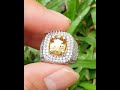 Batu Permata Natural Yellow Zircon SriLanka 3.28 Ct NTE GRI Lab Memo