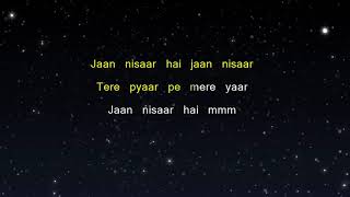 Jaan Nisaar - Kedarnath (Karaoke Version)