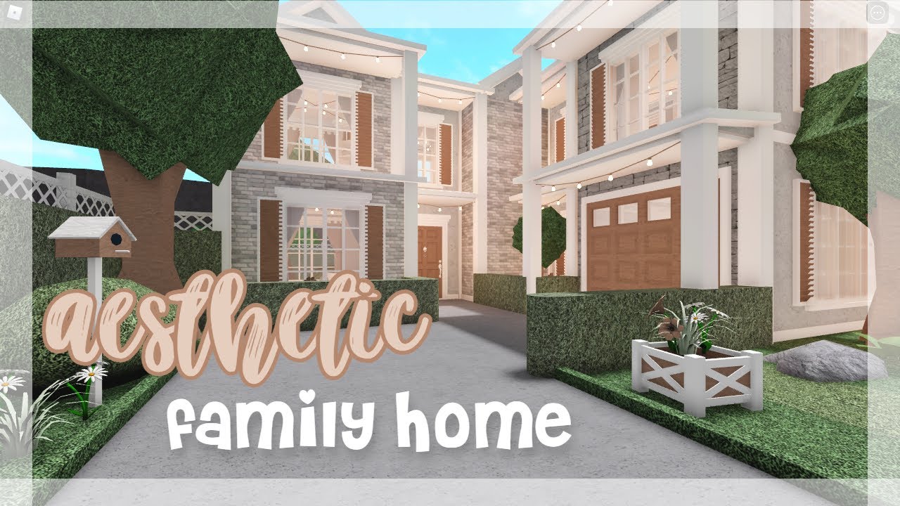 Bloxburg | 2 Story | Aesthetic Family Home | House Build - YouTube