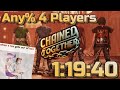 (WR) Chained Together | 4 Player - Any% Speedrun - 1:19:40