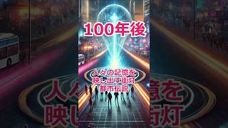 100年後、人々の記憶を映し出す街灯！近未来都市伝説！ #生成ai #未来世界 #近未来 #aiアート