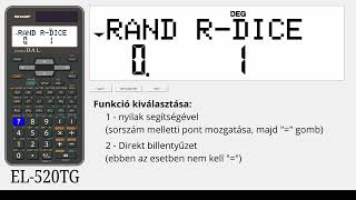 SHARP EL-520TG - véletlen-számok