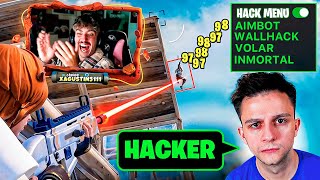 Uso HACKS en Fortnite por primera vez...