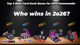 ✅ Top 5 Best Card Deck Box for MTG Commander [Watch This Before You Make a Choice!]