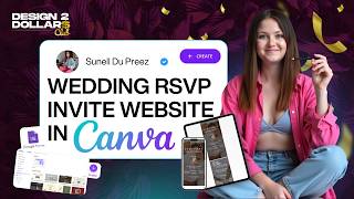 Create a Wedding RSVP Website in Canva + Embed Google Forms | Design2Dollars