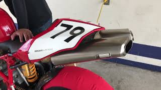 DUCATI 749R Racing exhaust sound