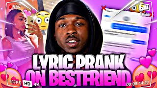 Pop Smoke - "What You Know About Love" Lyric Prank On Bestfriend🥰!!**GONE WRONG🤦🏽‍♂️**