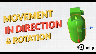 Move and rotate the object in direction of movement! Unity basics.