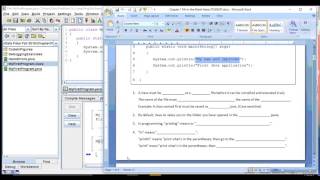 JGrasp window Java Class Template Part 2