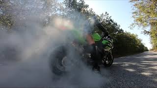 Ninja 400 new set of Mitas Tires