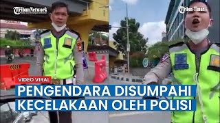 Viral Pengendara Mobil Ngaku Disumpahi Kecelakaan Oleh Polisi Karena Terobos Penyekatan