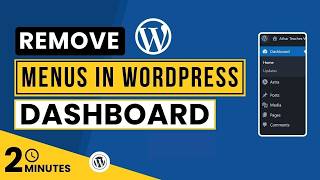How To Remove Menus In WordPress Dashboard Using Admin Menu Editor 2026