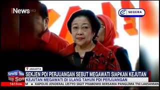 Rayakan HUT ke-50 PDIP, Megawati Soekarnoputri Siapkan Kejutan #iNewsSore 09/01