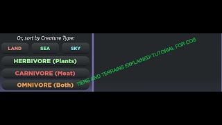 TERRAINS AND TIERS TUTORIAL-Creatures of Sonaria