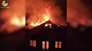 Incêndio destruiu casa desabitada em Creixomil