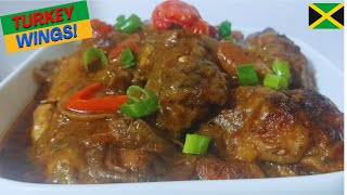 Jerk Smothered Turkey Wings - Jamaican Style| A Delicious Festive Alternative | Easy & Tasty Recipe