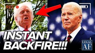 Trump Attack On Biden Instantly Backfires