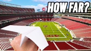 Throwing The Farthest Paper Plane In HISTORY!