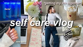 SELF CARE DAYS 💌 getting my life together! (shopping + haul, facial, cleaning, new nails, \u0026 more)