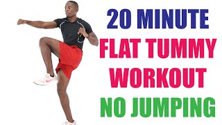 20 Minute Flat Tummy Workout No Jumping/ Full Body Belly Burner Workout