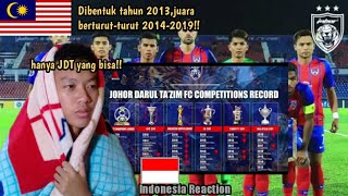 Hanya JDT yang bisa!! JUARA BERTURUT-TURUT 2014-2019 DI MALAYSIA DAN DI ASIA !! Indonesia Reaction