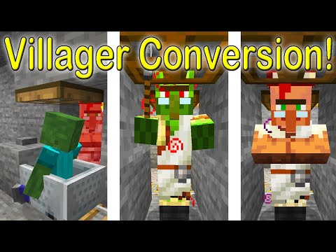How do you turn a villager into a zombie?