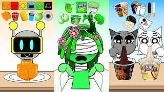 Incredibox Sprunki - Incredibox Sprunki Color Emoji Mukbang Convenience Store Food Mukbang Animation