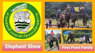 ลานแสดงช้างและฟาร์มจระเข้สามพราน ตอน การแสดงช้างโชว์ 2022 (EP96) 🐘🐘#รีวิว #short #youtube#firstfront