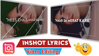 how to make lyrics video in inshot tamil |INSHOT EDITING| how to make lyrics video in inshot telugu