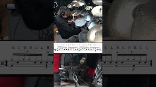 パラディドルディドルをリズムパターンに応用してドラム叩いてみた。drum BEAT #shorts