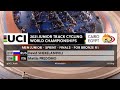 2021 Junior Track Cycling World Championships Egypt | Man Sprint Final - Bronze Medal