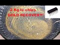 2 Kg Ic chips gold recovery in an easy way!