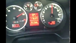 Audi A3 1.8T AUM  k03S  230Hp /344Nm 0-100 km/h acceleration ESP on