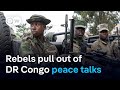 Rwanda-backed M23 rebels withdraw from DR Congo peace talks, citing EU sanctions | DW News