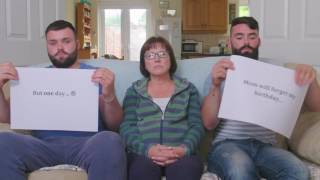 Sons' moving video to mum Kathy who has early onset Alzheimer's.