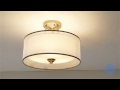 kichler lacey three light semi flush mount bellacor