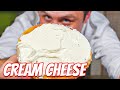 Homemade cream cheese VS store bought.