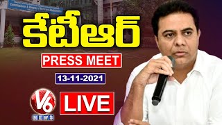 Minister KTR Press Meet LIVE | CDMA Office, Masab Tank | V6 News