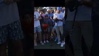 Garret Clark hits fan at live event 🫣⛳️ #golf #gmgolf