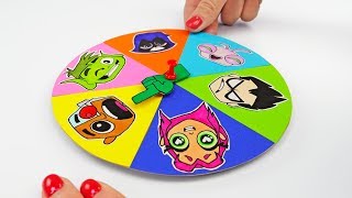 MYSTERY WHEEL with TEEN TITANS GO! and Other Cool DIY For Fun