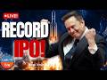 SpaceX IPO Launch Day! $SPCX Begins Trading in Biggest IPO Ever | Stock Market Live
