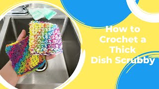 Dish Scrubby Crochet Pattern Tutorial, Free Crochet Pattern