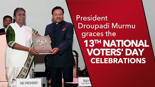 President Droupadi Murmu graces the 13th National Voters’ Day celebrations in New Delhi