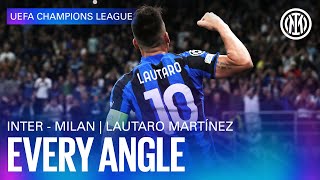 LAUTARO MARTINEZ GOAL vs MILAN | EVERY ANGLE | CHAMPIONS LEAGUE ⚫🔵
