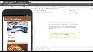 Auditing and Profiling using Chrome dev tools.